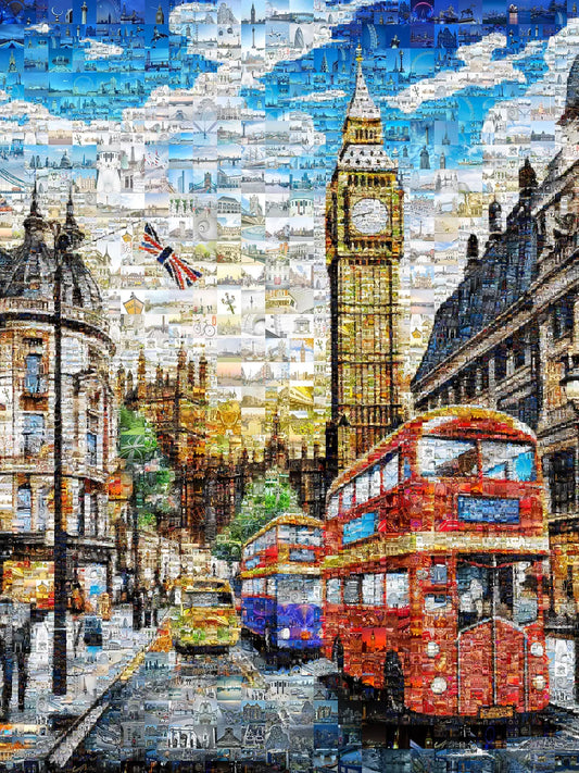 Stunning London Mosaic Art: Iconic Landmarks and Vibrant City Life AtelierMosaics