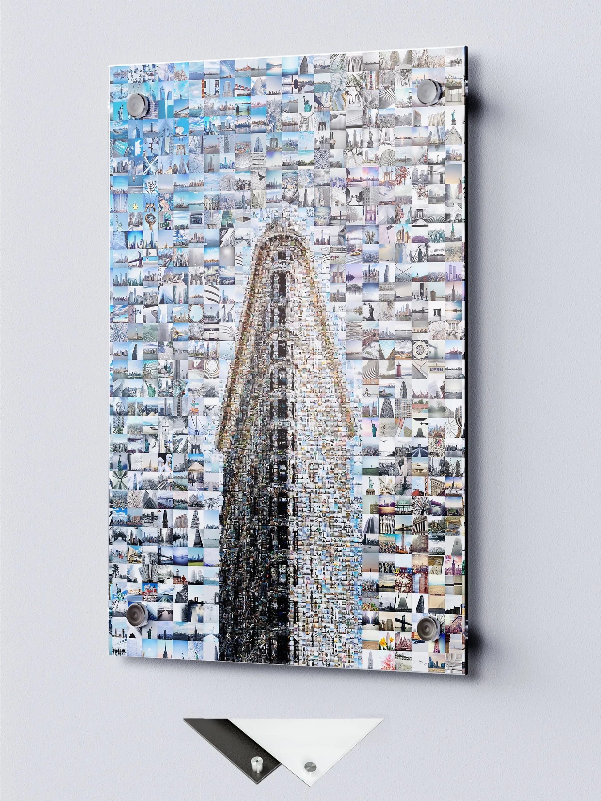 Stunning Mosaic Artwork of Iconic Flatiron Building - Unique Urban Wall Art for Modern Decor AtelierMosaics