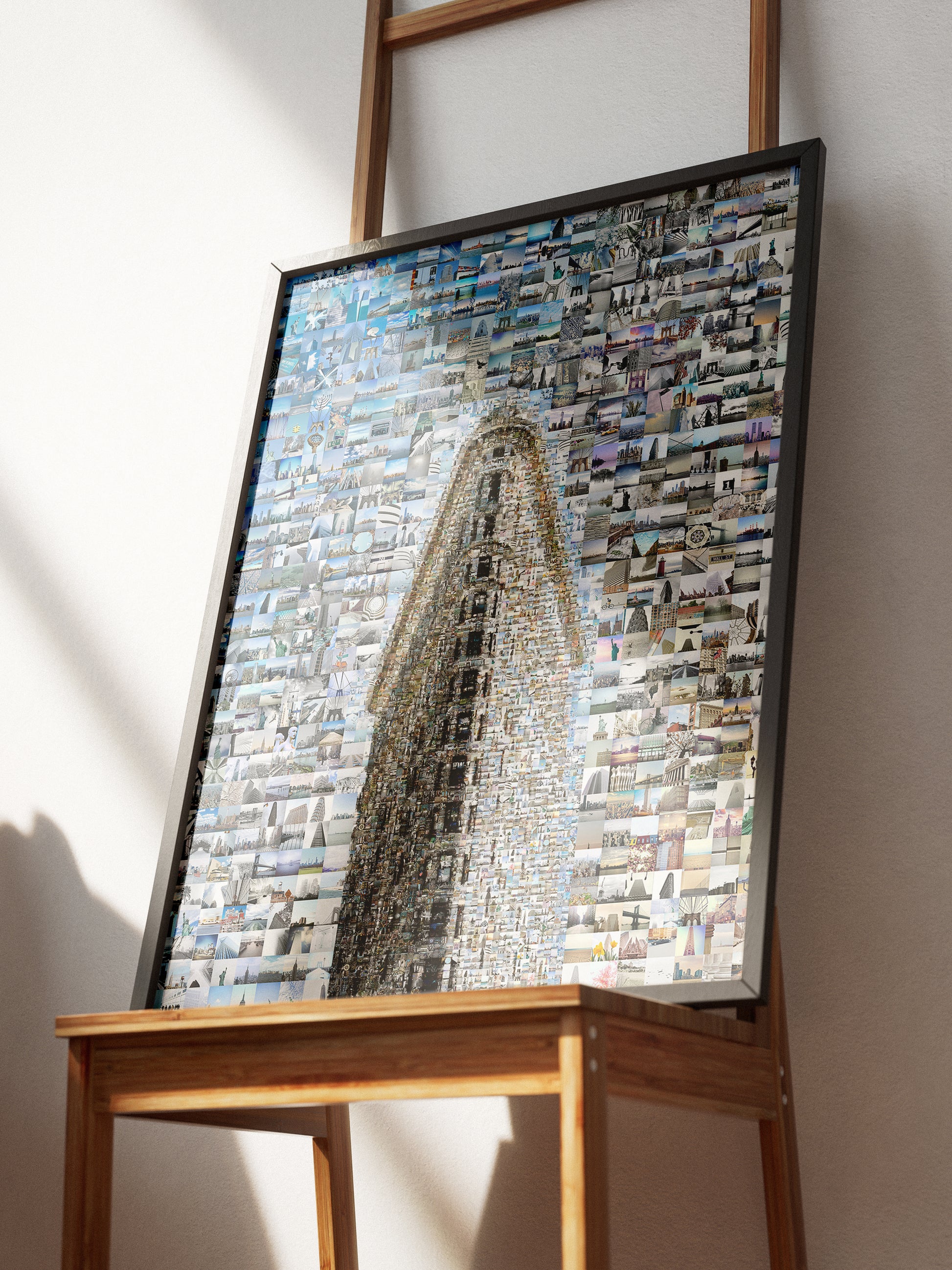 Stunning Mosaic Artwork of Iconic Flatiron Building - Unique Urban Wall Art for Modern Decor AtelierMosaics