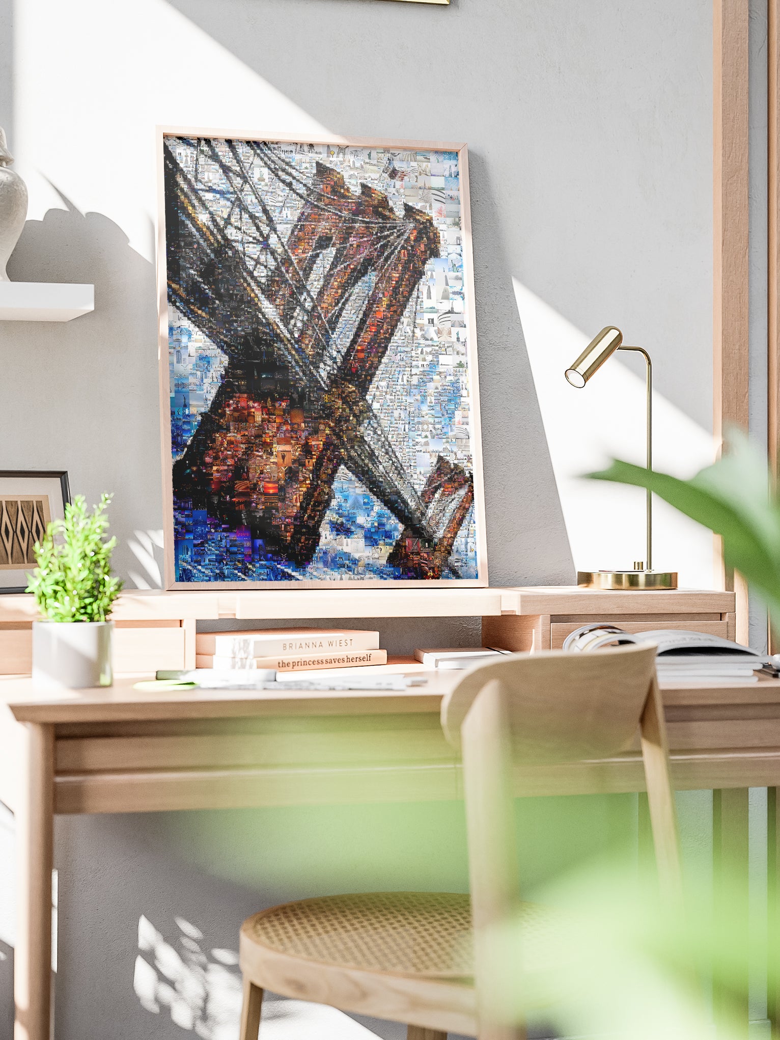 Stunning Mosaic Artwork of Iconic Bridge - Unique Wall Art for Home or Office Decor AtelierMosaics
