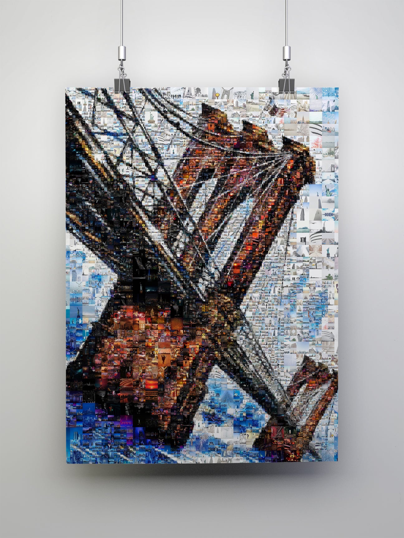 Stunning Mosaic Artwork of Iconic Bridge - Unique Wall Art for Home or Office Decor AtelierMosaics