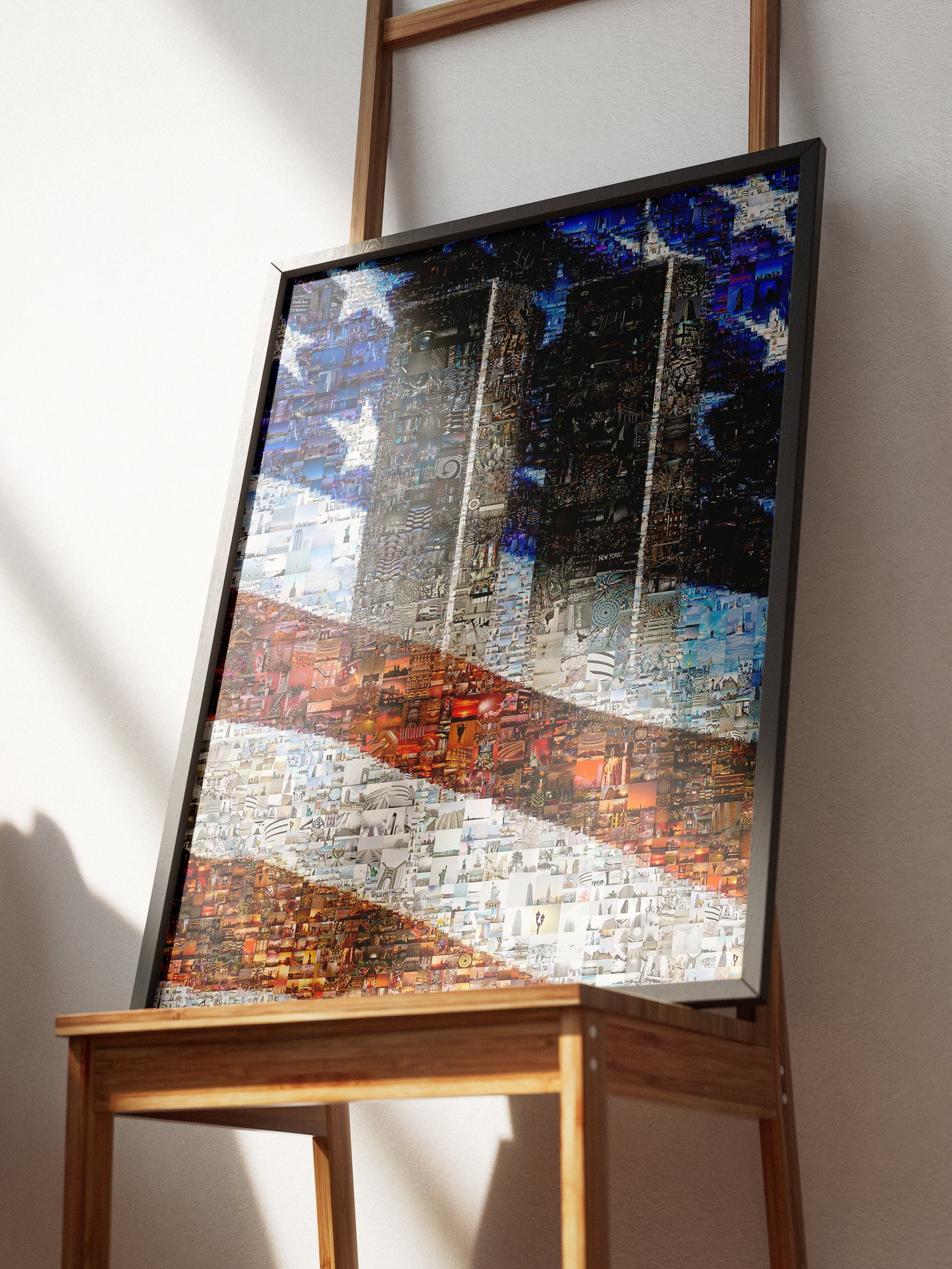 Stunning Mosaic Art of the Twin Towers & American Flag - Unique Wall Décor for Home or Office AtelierMosaics