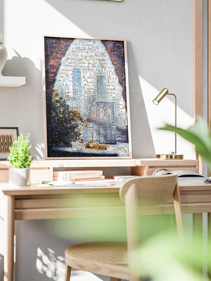 Stunning Cityscape Mosaic Artwork - Unique Wall Art for Home & Office Decor AtelierMosaics