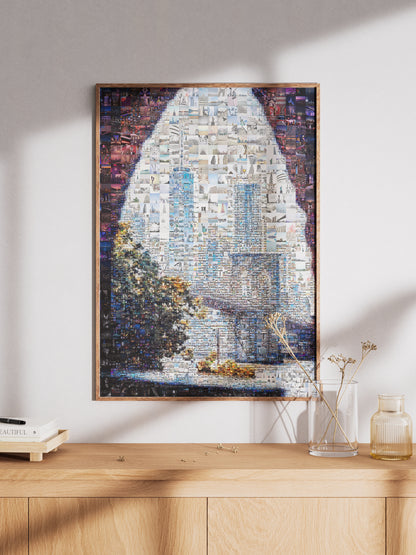 Stunning Cityscape Mosaic Artwork - Unique Wall Art for Home & Office Decor AtelierMosaics