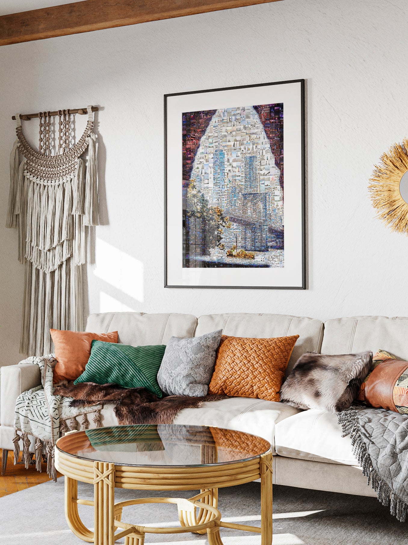 Stunning Cityscape Mosaic Artwork - Unique Wall Art for Home & Office Decor AtelierMosaics