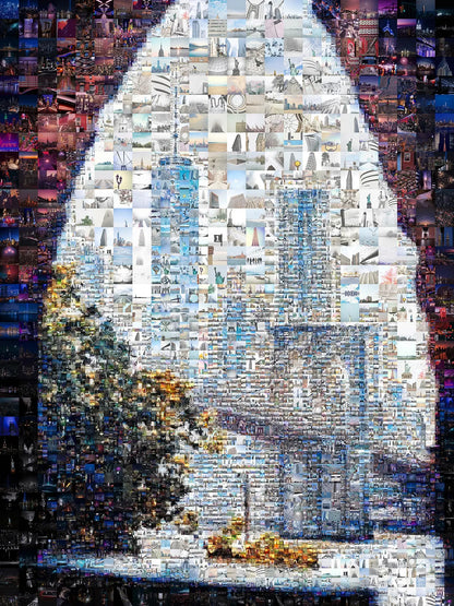 Stunning Cityscape Mosaic Artwork - Unique Wall Art for Home & Office Decor AtelierMosaics