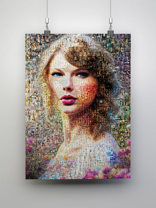 Stunning Taylor Swift Mosaic Artwork - Perfect for Fans and Collectors
