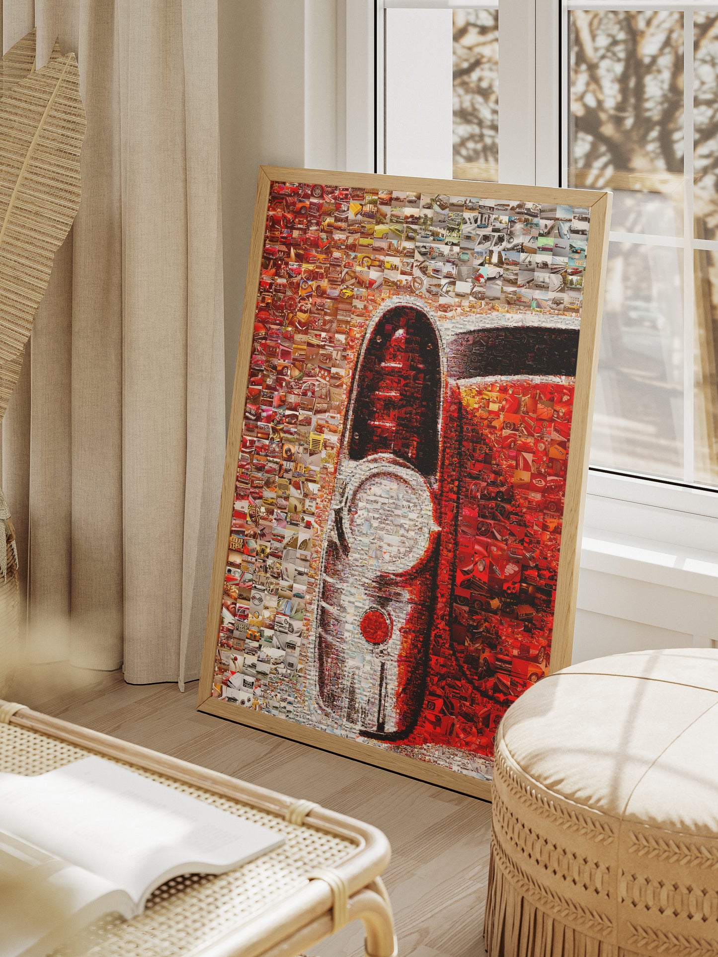 Stunning Mosaic Artwork Featuring Classic Cars: Unique Wall Art for Auto Enthusiasts AtelierMosaics