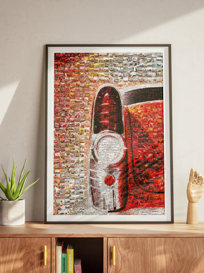 Stunning Mosaic Artwork Featuring Classic Cars: Unique Wall Art for Auto Enthusiasts AtelierMosaics