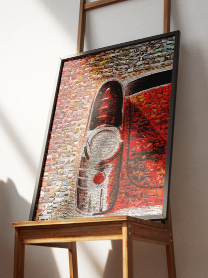 Stunning Mosaic Artwork Featuring Classic Cars: Unique Wall Art for Auto Enthusiasts AtelierMosaics