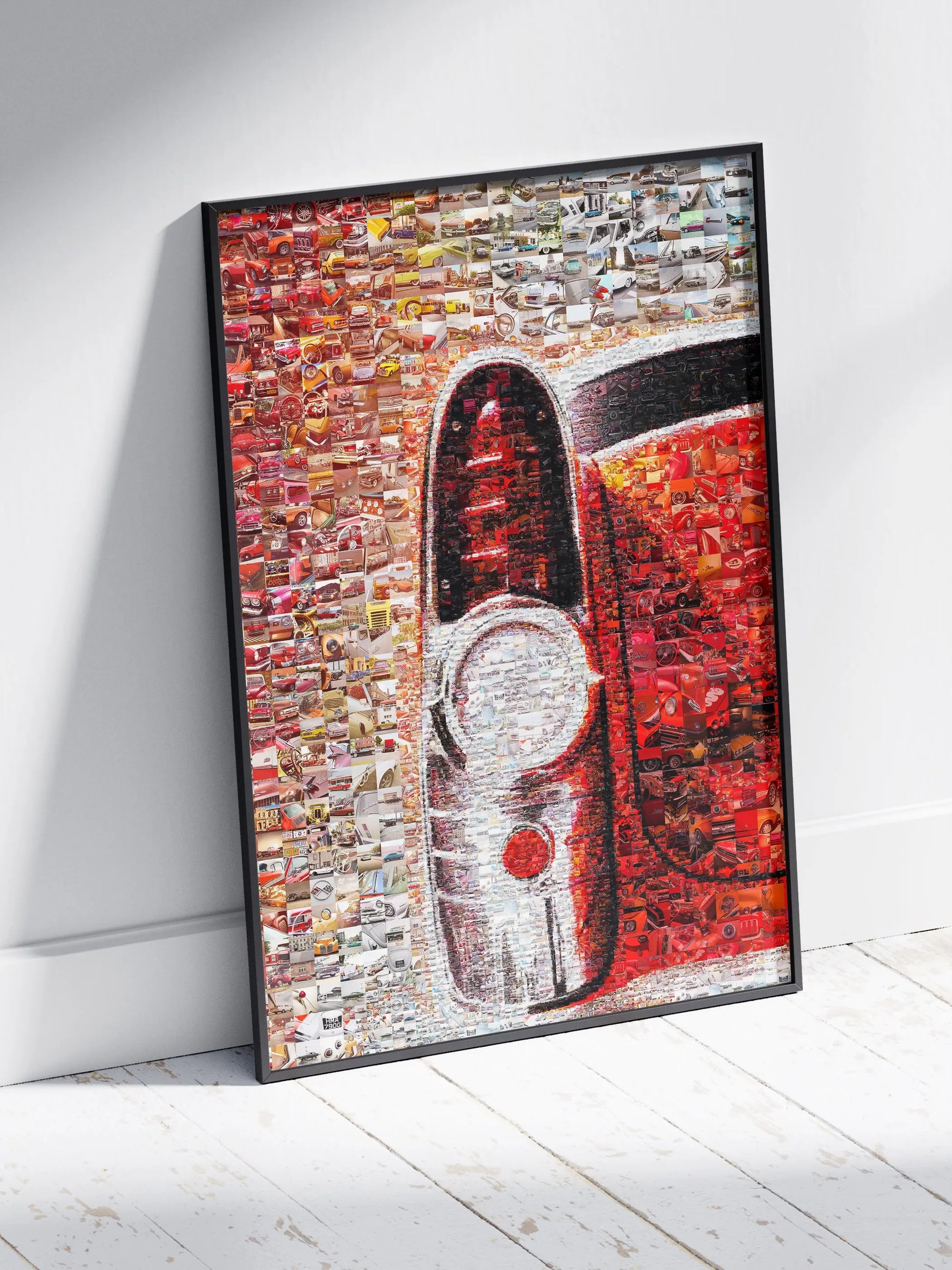 Stunning Mosaic Artwork Featuring Classic Cars: Unique Wall Art for Auto Enthusiasts AtelierMosaics