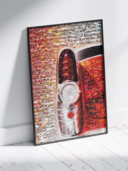 Stunning Mosaic Artwork Featuring Classic Cars: Unique Wall Art for Auto Enthusiasts AtelierMosaics