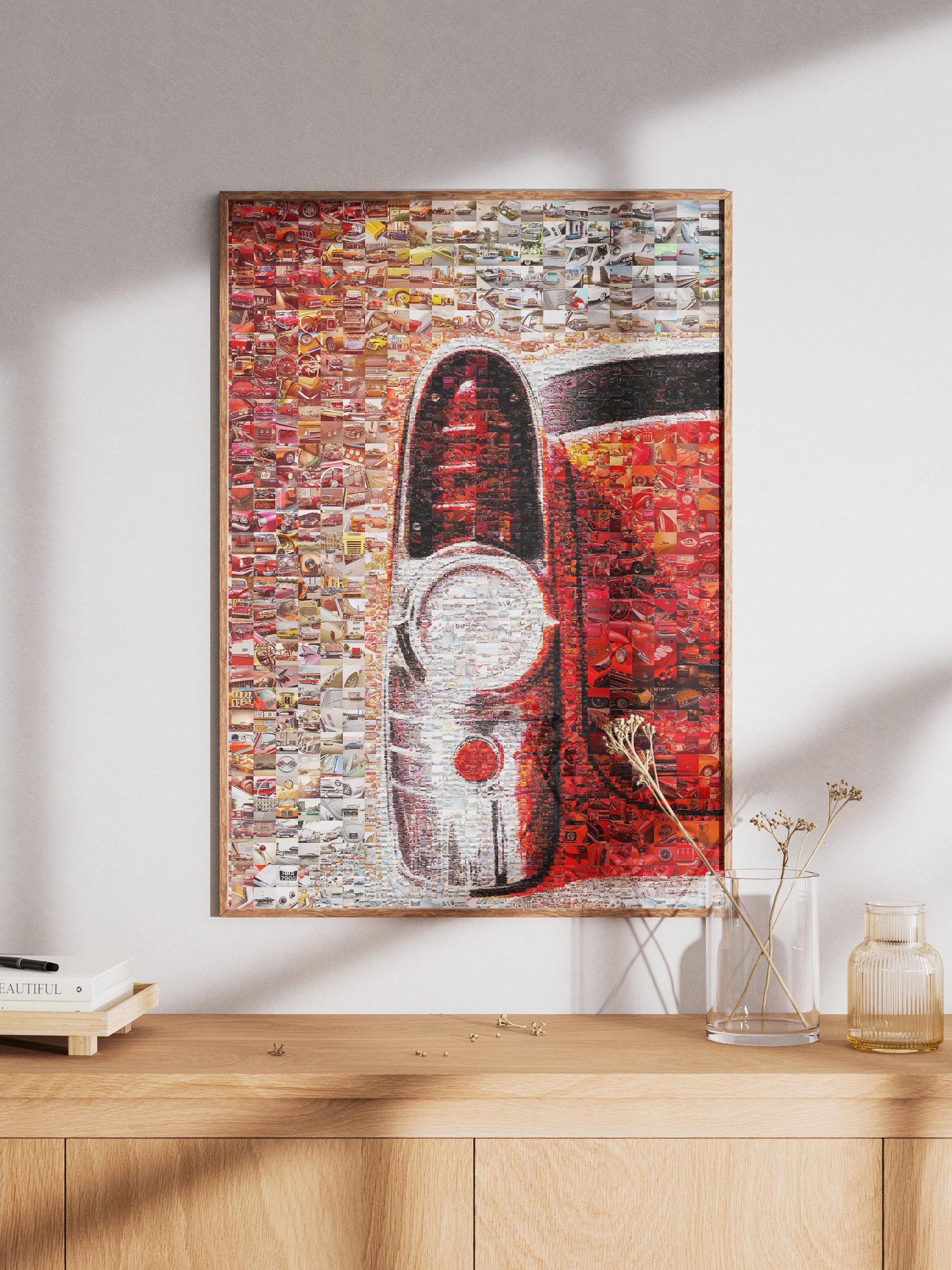 Stunning Mosaic Artwork Featuring Classic Cars: Unique Wall Art for Auto Enthusiasts AtelierMosaics