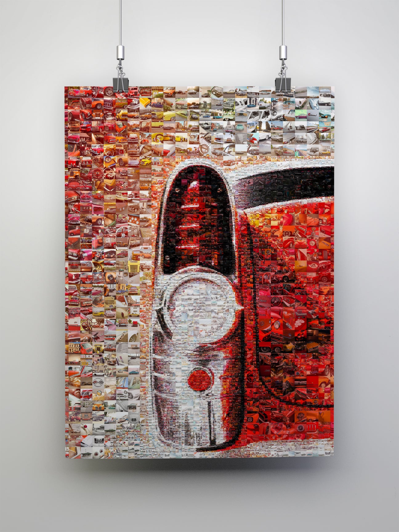 Stunning Mosaic Artwork Featuring Classic Cars: Unique Wall Art for Auto Enthusiasts AtelierMosaics