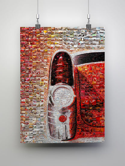Stunning Mosaic Artwork Featuring Classic Cars: Unique Wall Art for Auto Enthusiasts AtelierMosaics
