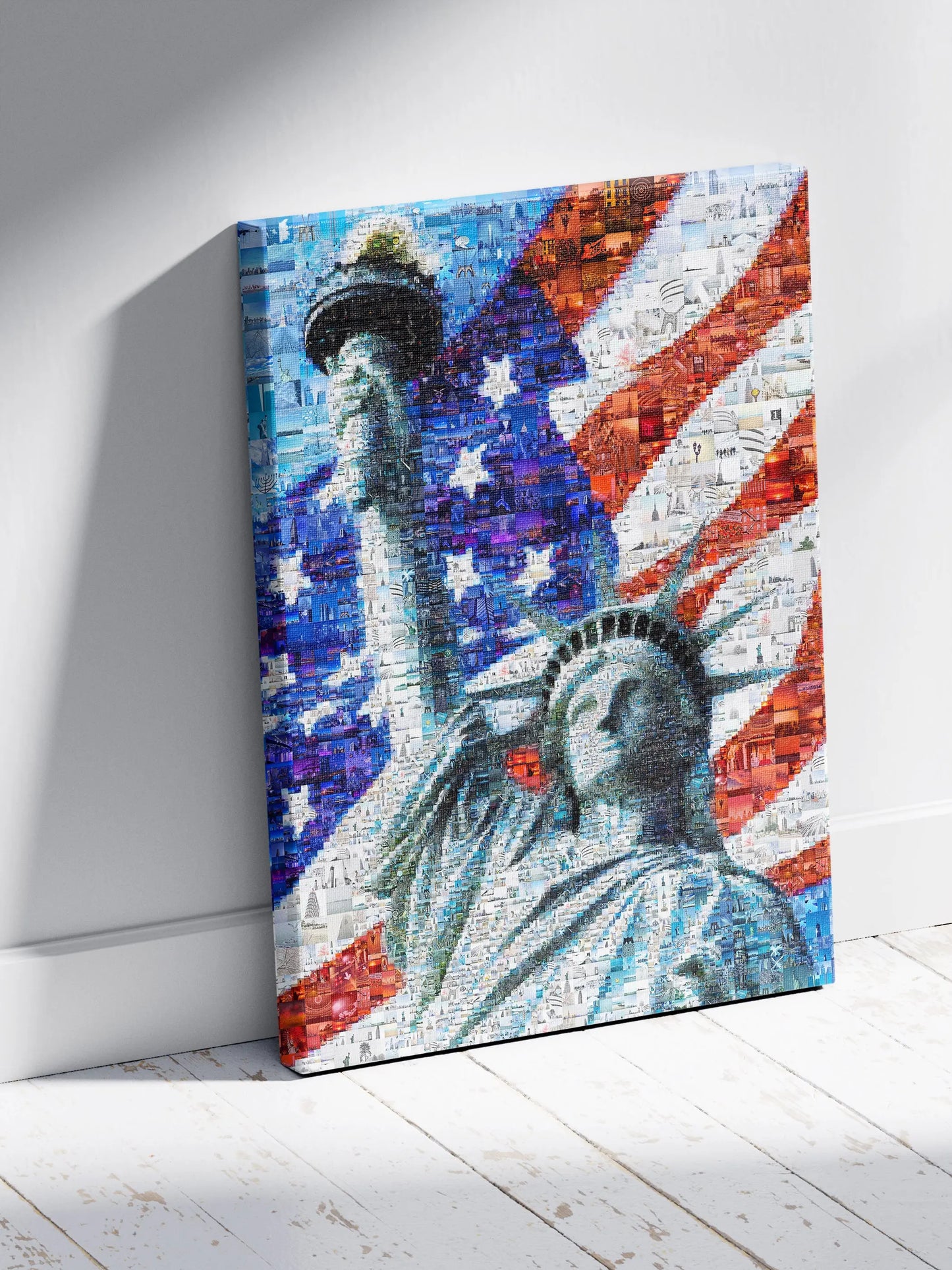 Statue of Liberty Mosaic Art - Iconic American Flag Design | Unique Wall Decor for Home & Office AtelierMosaics