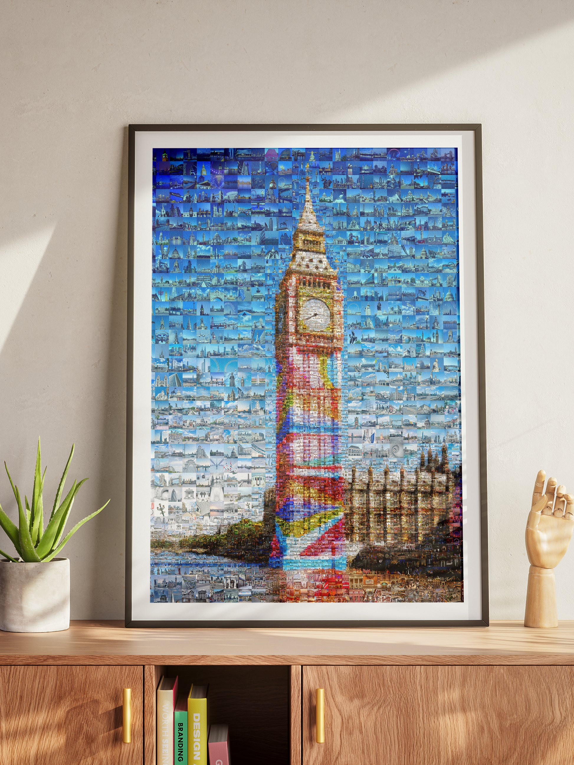 Stunning London Mosaic Artwork Featuring Iconic Big Ben - Perfect Home Decor AtelierMosaics