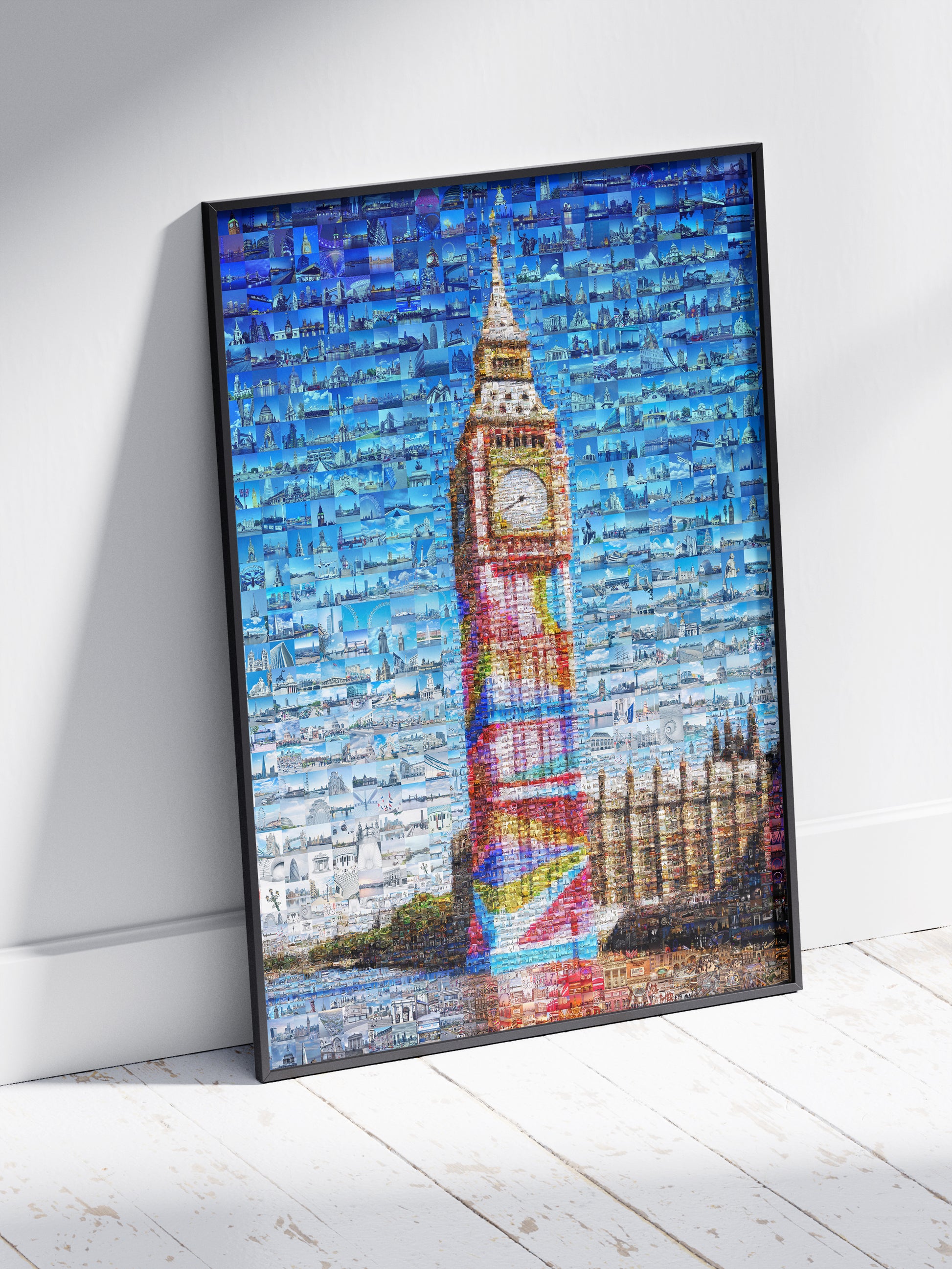 Stunning London Mosaic Artwork Featuring Iconic Big Ben - Perfect Home Decor AtelierMosaics