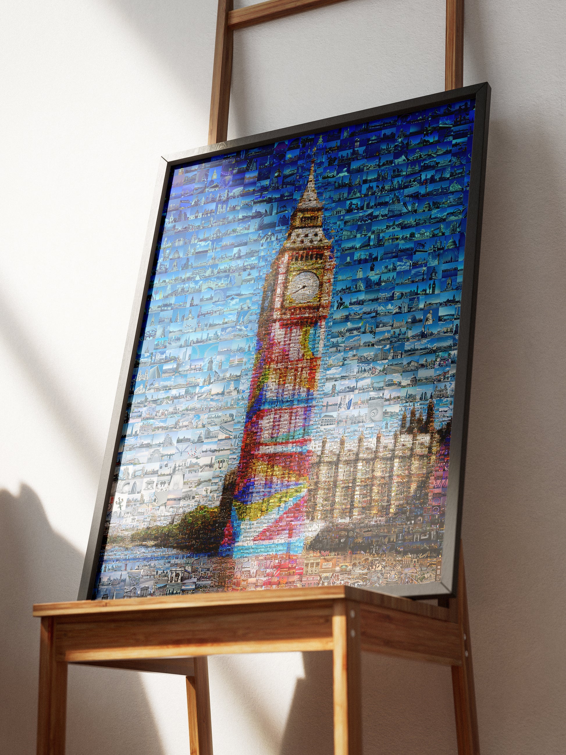 Stunning London Mosaic Artwork Featuring Iconic Big Ben - Perfect Home Decor AtelierMosaics