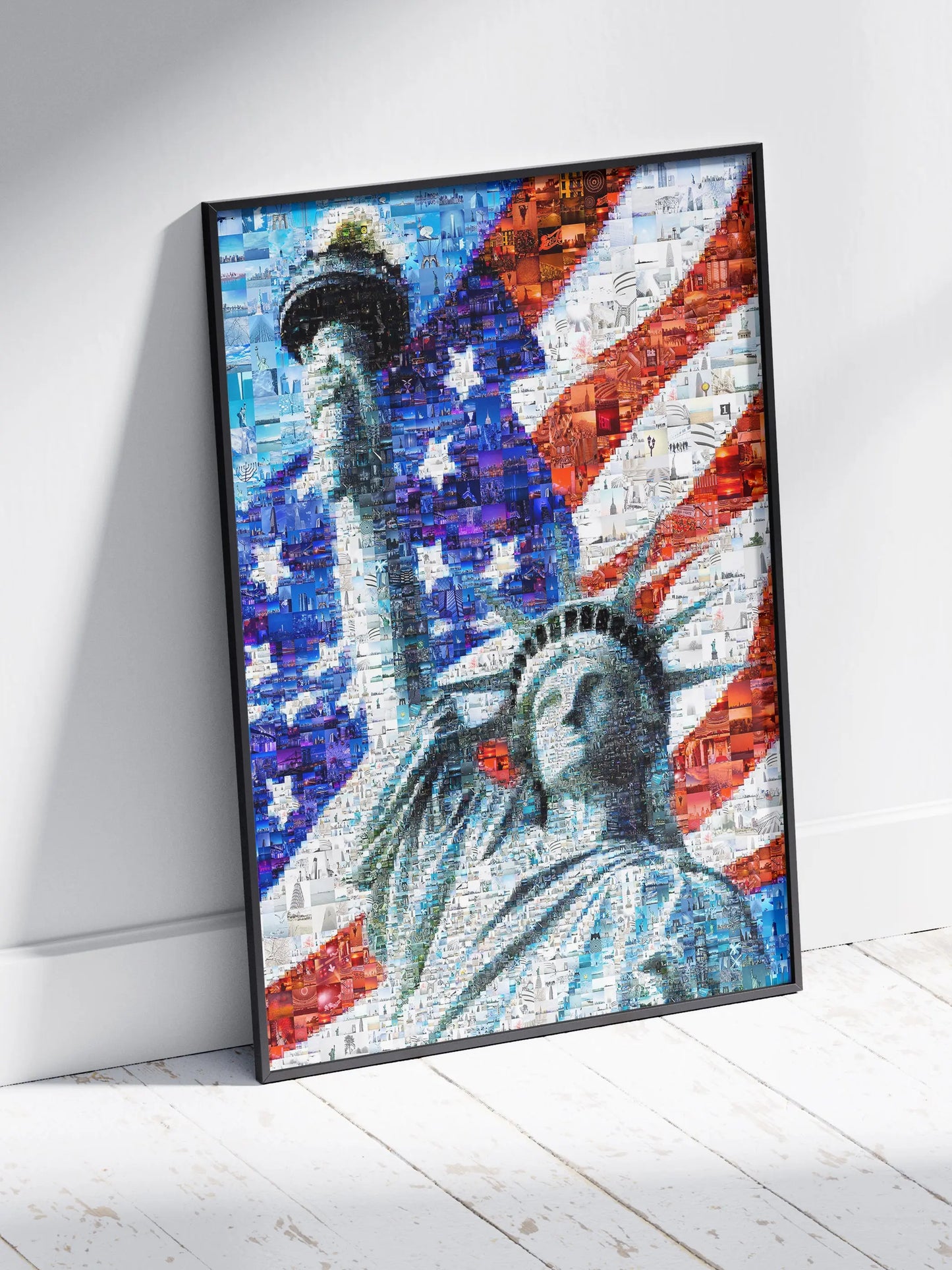 Statue of Liberty Mosaic Art - Iconic American Flag Design | Unique Wall Decor for Home & Office AtelierMosaics