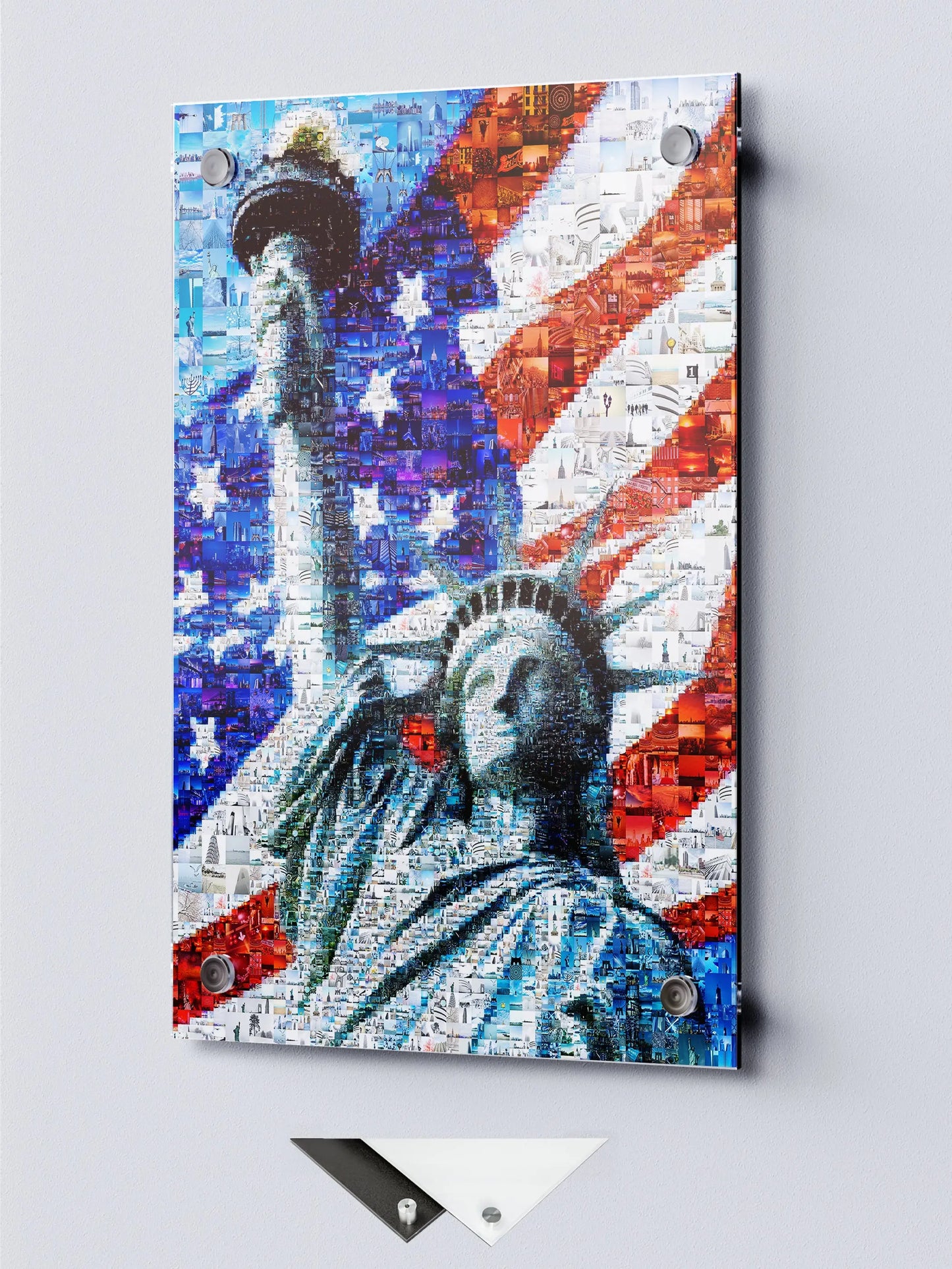 Statue of Liberty Mosaic Art - Iconic American Flag Design | Unique Wall Decor for Home & Office AtelierMosaics