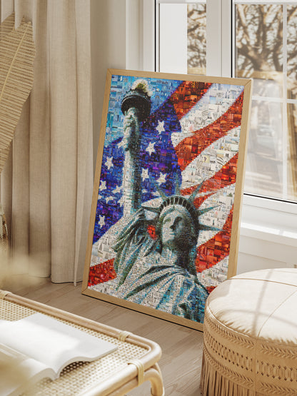 Stunning Mosaic of the Statue of Liberty: A Symbol of Freedom and Unity AtelierMosaics