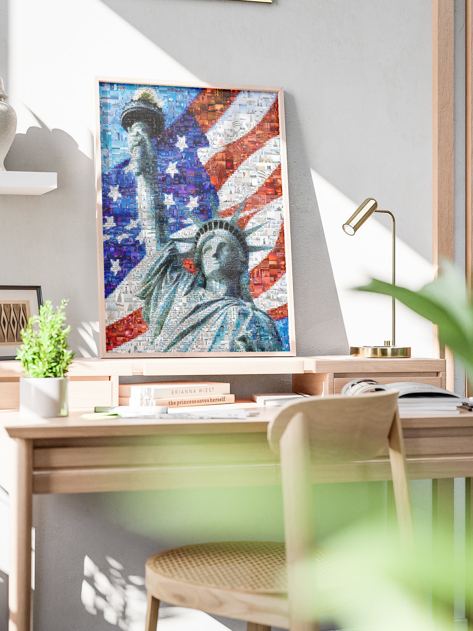 Stunning Mosaic of the Statue of Liberty: A Symbol of Freedom and Unity AtelierMosaics