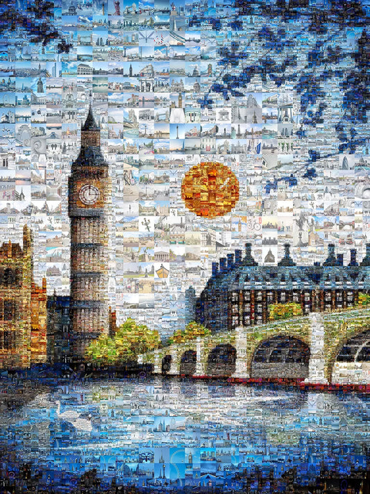Stunning London Mosaic Artwork - Iconic Landmarks and Vibrant Colors for Home Decor AtelierMosaics