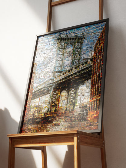Stunning Manhattan Bridge Mosaic Artwork - Unique Urban Home Decor AtelierMosaics