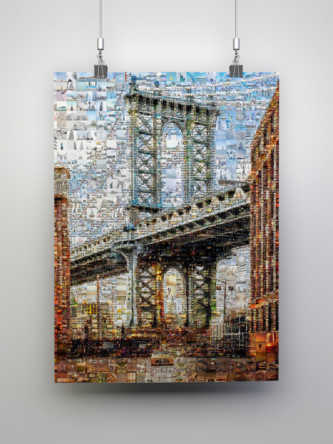 Stunning Manhattan Bridge Mosaic Artwork - Unique Urban Home Decor AtelierMosaics