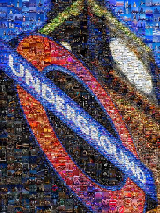 Stunning London Mosaic Artwork - Iconic Underground Design for Home Décor AtelierMosaics