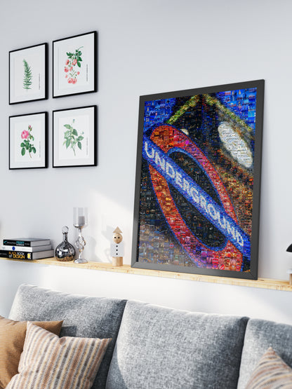 Stunning London Mosaic Artwork - Iconic Underground Design for Home Décor AtelierMosaics
