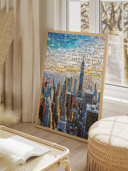 Stunning Cityscape Mosaic Art - Unique Urban Wall Décor for Home & Office AtelierMosaics