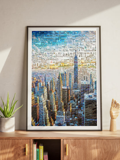 Stunning Cityscape Mosaic Art - Unique Urban Wall Décor for Home & Office AtelierMosaics