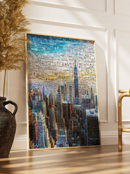 Stunning Cityscape Mosaic Art - Unique Urban Wall Décor for Home & Office AtelierMosaics