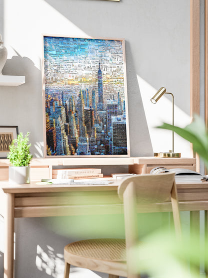 Stunning Cityscape Mosaic Art - Unique Urban Wall Décor for Home & Office AtelierMosaics