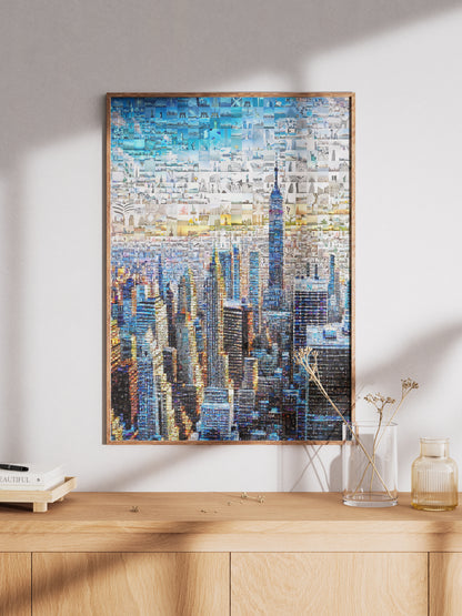 Stunning Cityscape Mosaic Art - Unique Urban Wall Décor for Home & Office AtelierMosaics