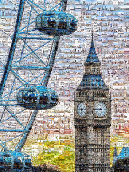 Stunning London Mosaic Artwork Featuring Iconic Landmarks and City Life AtelierMosaics