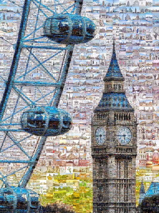 Stunning London Mosaic Artwork Featuring Iconic Landmarks and City Life AtelierMosaics