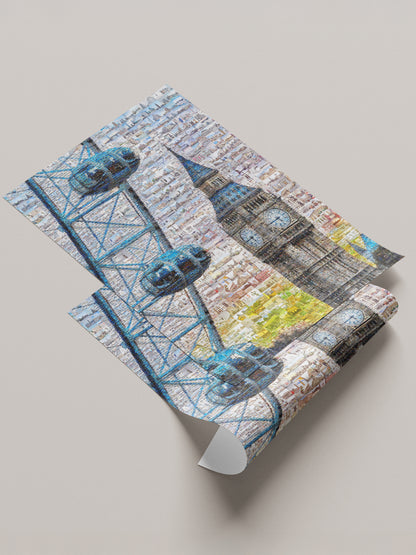 Stunning London Mosaic Artwork Featuring Iconic Landmarks and City Life AtelierMosaics