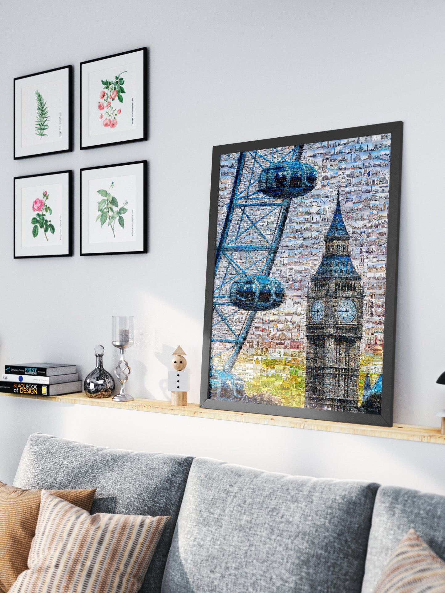 Stunning London Mosaic Artwork Featuring Iconic Landmarks and City Life AtelierMosaics