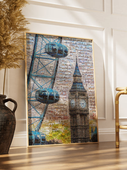Stunning London Mosaic Artwork Featuring Iconic Landmarks and City Life AtelierMosaics