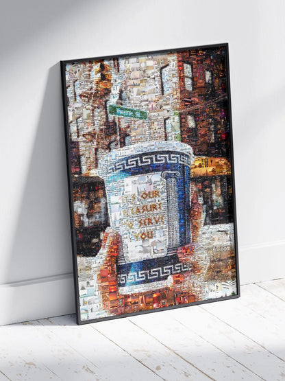 Stunning Mosaic Artwork: Unique Coffee Cup Design for Home or Office Decor AtelierMosaics