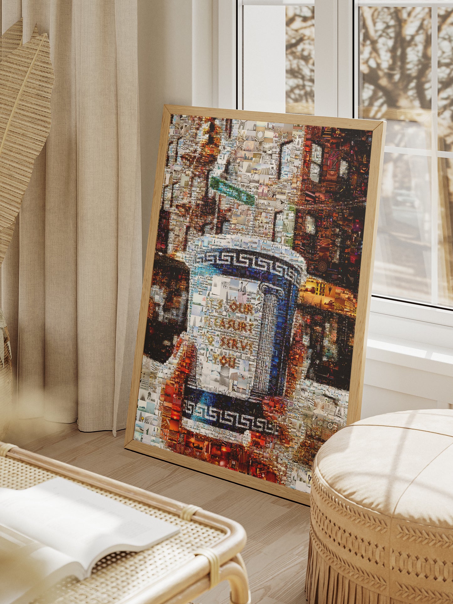 Stunning Mosaic Artwork: Unique Coffee Cup Design for Home or Office Decor AtelierMosaics