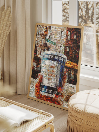 Stunning Mosaic Artwork: Unique Coffee Cup Design for Home or Office Decor AtelierMosaics