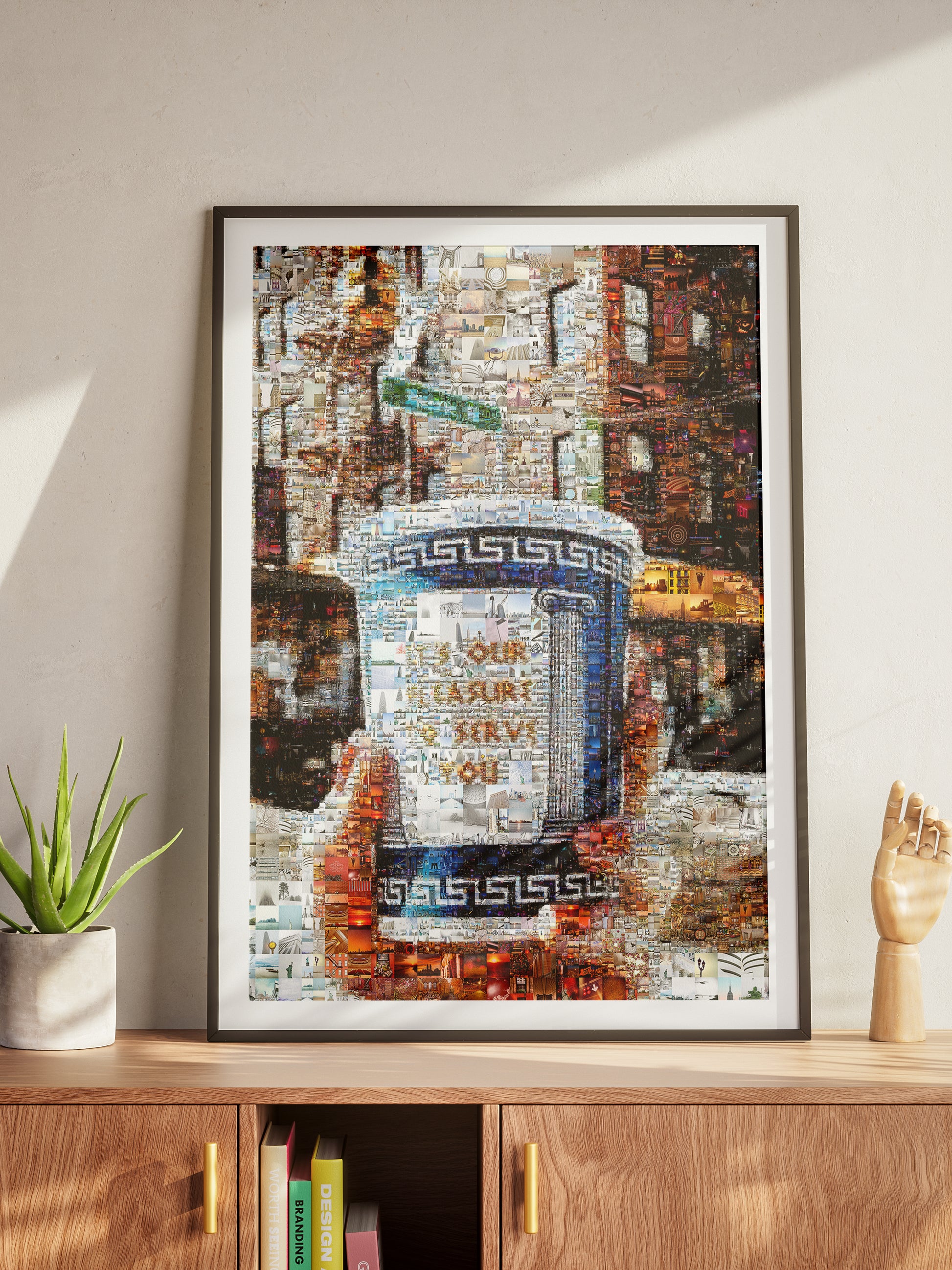 Stunning Mosaic Artwork: Unique Coffee Cup Design for Home or Office Decor AtelierMosaics