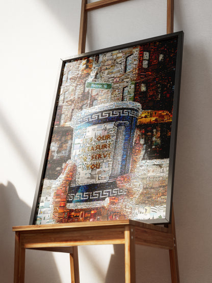 Stunning Mosaic Artwork: Unique Coffee Cup Design for Home or Office Decor AtelierMosaics
