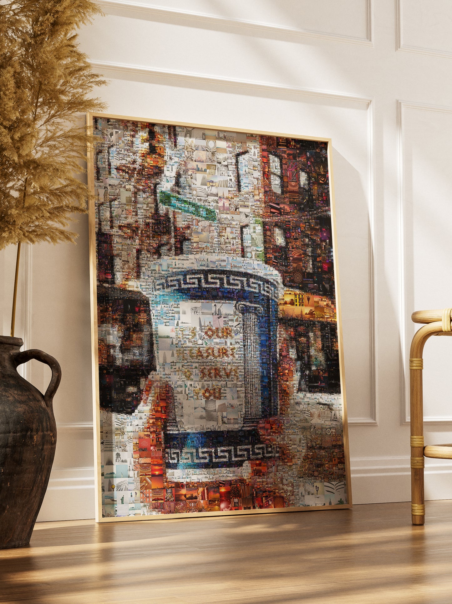 Stunning Mosaic Artwork: Unique Coffee Cup Design for Home or Office Decor AtelierMosaics