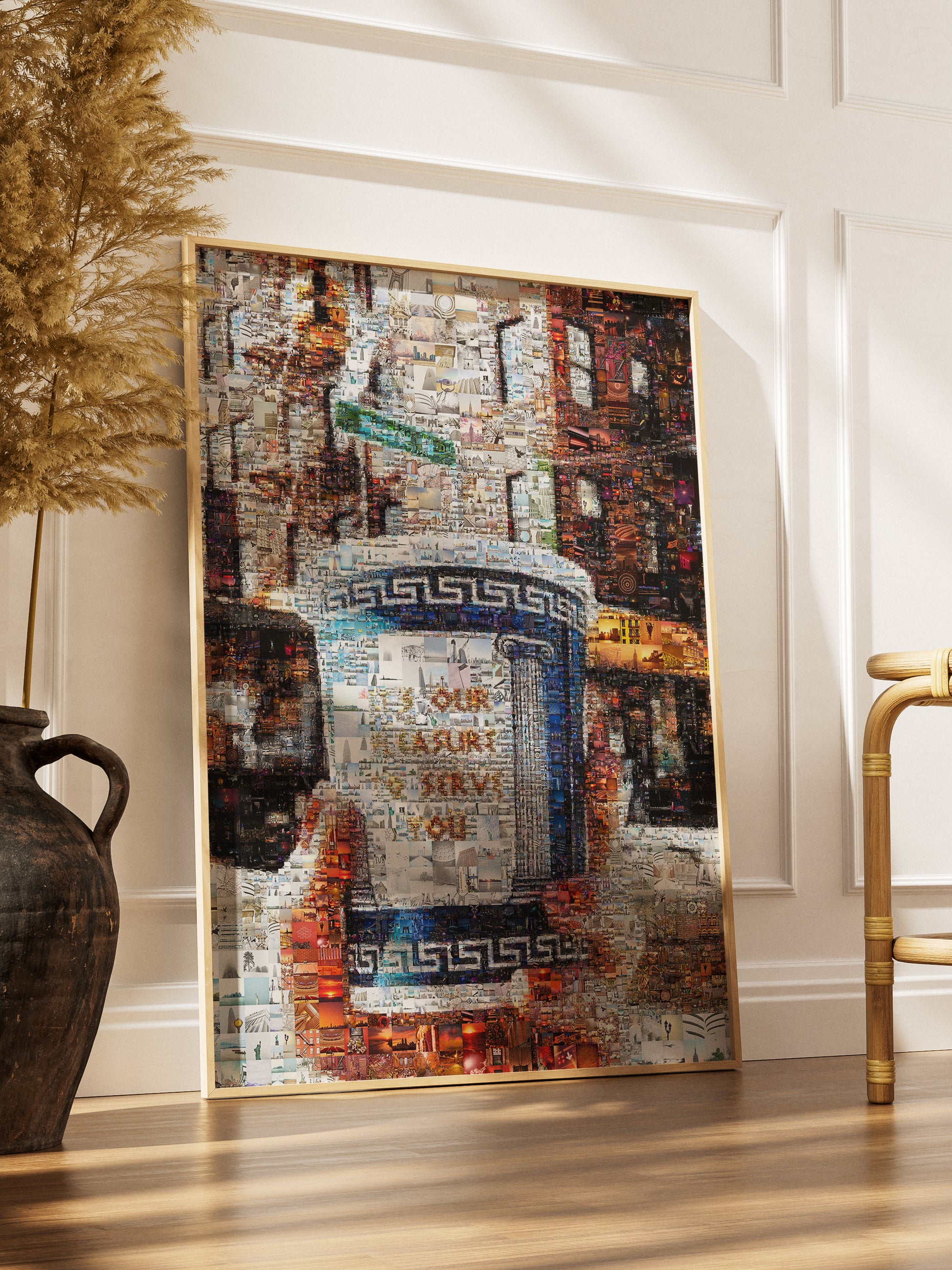 Stunning Mosaic Artwork: Unique Coffee Cup Design for Home or Office Decor AtelierMosaics