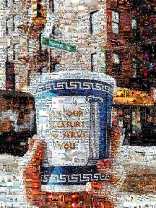 Stunning Mosaic Artwork: Unique Coffee Cup Design for Home or Office Decor AtelierMosaics